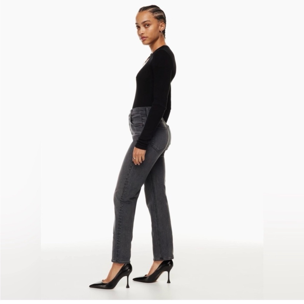 Denim Forum Arlo 28L (Ankle) Women’s Washed Charcoal High-Rise Jeans - Picture 8 of 8